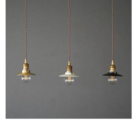 BRASS PENDANT SET  E26 / 真鍮ミニシェード+ 真鍮ペンダント灯具 E26 / シーリングカバー付き / コード長 60 , 100cm