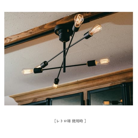 Astre ceiling light / マットブラックとゴールドパーツが映えるフォトジェニックな天井照明 / INTERFORM