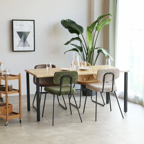DINING TABLE 1500 / 一枚板のような上質な仕上がりのダイニングテーブル / 1500 ダイニングテーブル