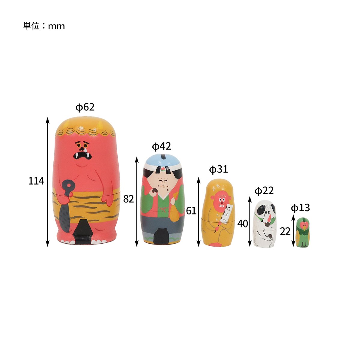 NOOKs matryoshka / マトリョーシカ ももたろう | LISTAND 公式オンライン