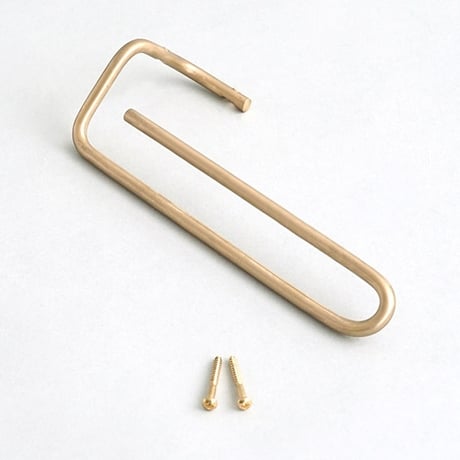 BRASS TOWEL HANGER / Sサイズ , Mサイズ / ren by AXCIS / スタイリッシュながら緊張感を与えない心地よさのタオルハンガー
