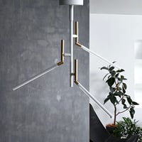 vision 3 LED-ceiling lamp / 暖色 白色調色切替可能な3灯シーリングランプ / WHITE , BLACK / LED内蔵照明