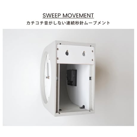 Madeto 両面時計 | 壁掛け時計 / ダブルフェイス / おしゃれ 柱時計 / 北欧 モノトーン シンプル