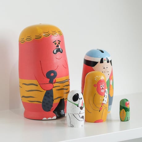 ロシア雑貨☆猫マトリョーシカ『オーケストラ♪』バイオリン(H15cm)ミラ最新作 ロシア雑貨☆猫マトリョーシカ『オーケストラ』Orchestraミラ作
