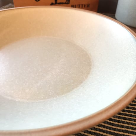 落ちついた素焼きの素材感のカレーとパスタのお皿 / PURE MAT PLATE / AXCIS  / お皿 ※ペア 2皿セット / 陶器食器