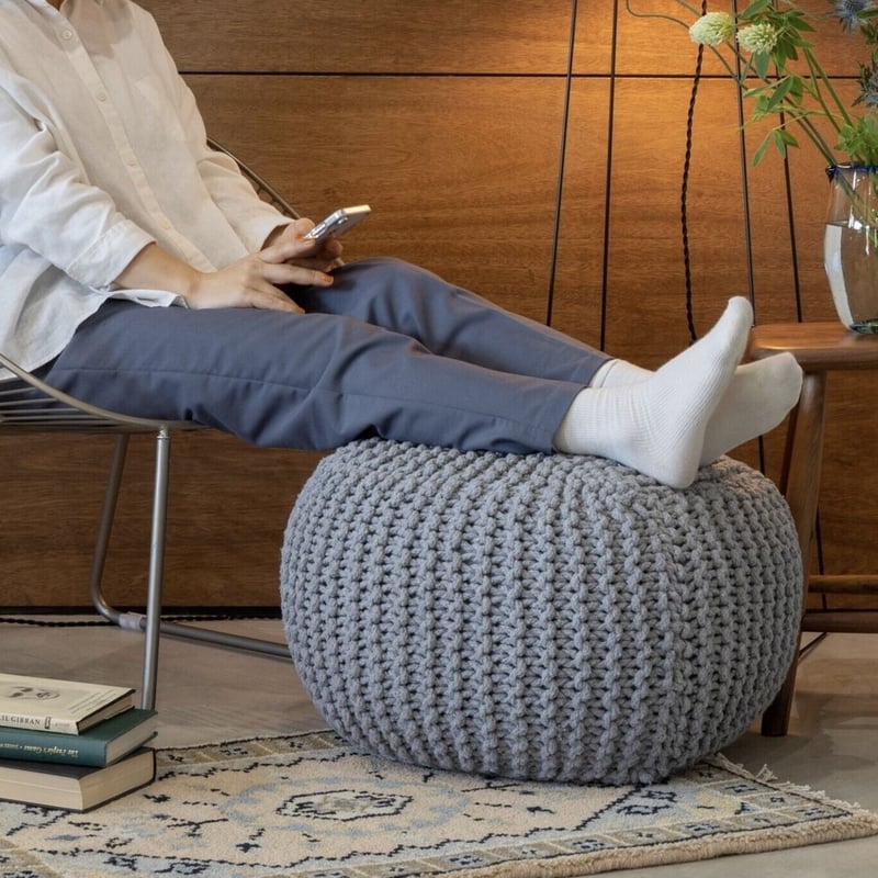 クラシック スツール グレー 布地