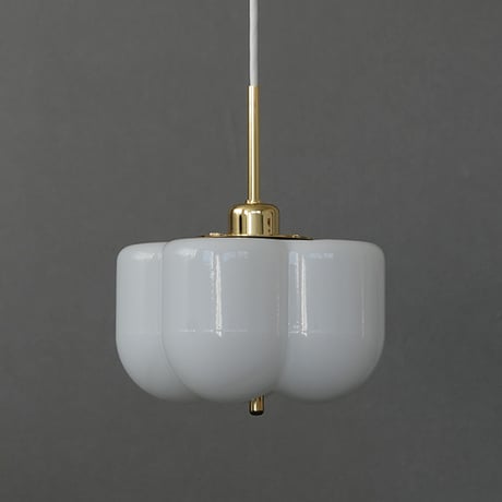 PENDANT LIGHT 60 / 150 / 優雅で上品なフォルムが目を惹くガラスペンダント照明 / LED電球 選択 / GOLD , BLACK / Flora