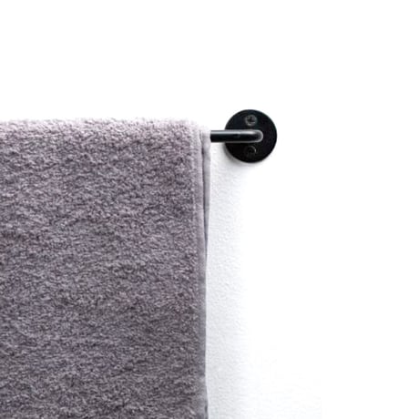 Iron Towel Hanger / 程良いボリューム感とシンプルなデザインが空間をスタイリッシュに / 280 / 430 / 680 ハウスパーツ / タオルハンガー / BLACK