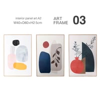 抽象的でナチュラルなアートパネル / 01 , 02 , 03 / ARTFRAME / ウォールデコ / 北欧インテリア / 韓国インテリア / ナチュラルインテリア