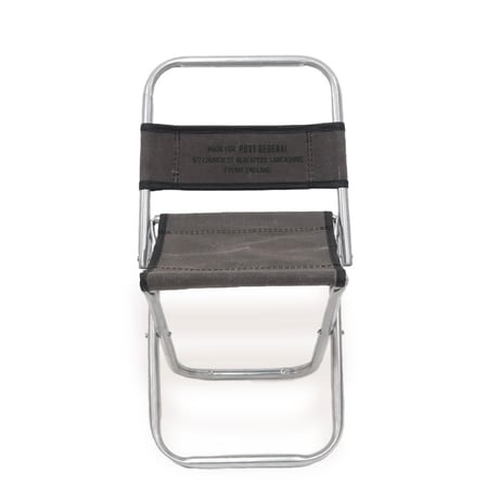 WAXED CANVAS FOLDING MINI STOOL / ワックスドキャンバス フォールディングミニスツール / デイバッグに収まるサイズが持ち運びに便利 / BROWN , GRAY