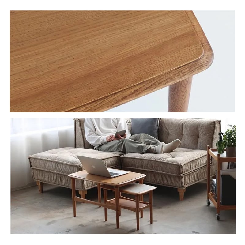 Table 02 / 上質なオーク材を使用したネストテーブル / 北欧インテリア