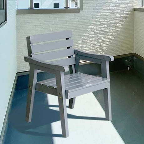 ＷＯＯＤ ＣＨＡＩＲ ６０ / white , gray / 木製チェア / ワイドチェア / 上品で高級感のある住宅を演出
