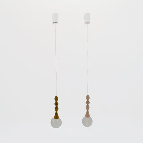 WOOD PARTS LED LIGHT / リモコン操作で幻想的な光の広がりを楽しむ LEDライト  / CL / ハンギングライト