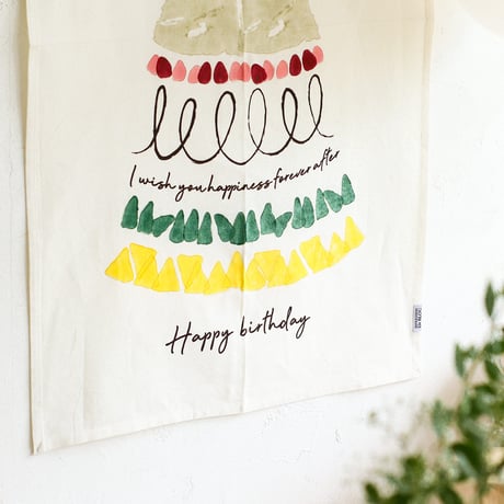 BIRTHDAY TAPESTRY / IMPRESSION De BLOC / 誕生日を華やかに演出してくれるタペストリー / サイズ : 約w540×h800mm