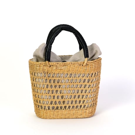 TAPERED mini BAG / 涼しげなシーグラスのテーパード ミニトート