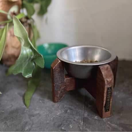 SLEEPER WOOD FEEDING BOWL / 枕木フィーディングボウル / GROOM