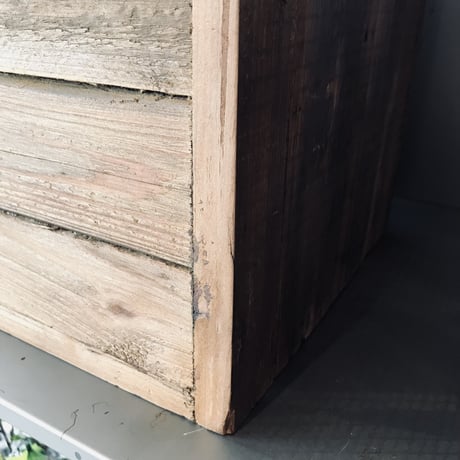 WOOD COLLECTION BOX HANDLE［ W30xD22xH34.5cm ］置き型
