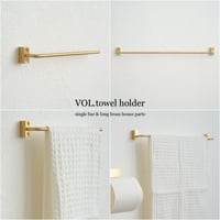 VOL towel holder / BRASS / ナチュラルでクラシカルなハイセンスタオルバー / シングルタイプ , ロングタイプ