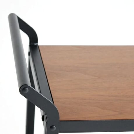 CART WAGON / WALNUT×STEEL / 収納ワゴン / 3段ラック/ シェルフ リビング収納 / キッチン収納 / サイズ : W 855(800)×D 380×H 795mm