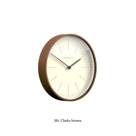 NEWGATE  Mr.Clarke / ミッドセンチュリー / Sサイズ : φ280×D43mm / Lサイズ : φ400×D47mm NEW GATE 掛け時計 ウォールクロック