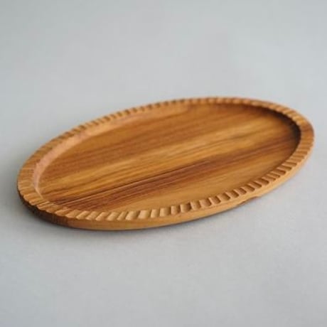 Teak wood tray / チーク材 / ディスプレイ /ラウンド S , M / オーバル / Sサイズ , Mサイズ
