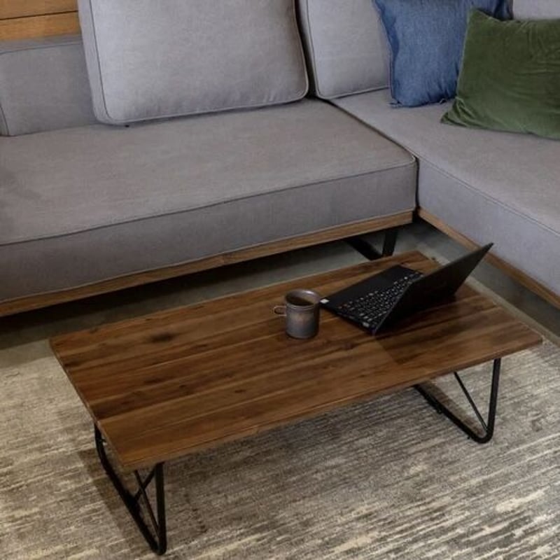 WOOD × IRON / カフェテーブル / 無垢材 ローテーブル WOOD × IRON / カフェテーブル / 無垢材 ローテーブル