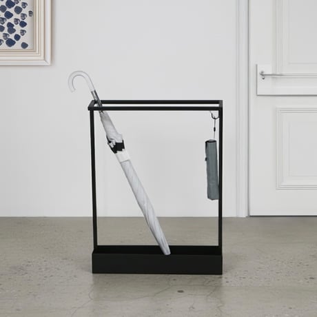 stylish umbrella stand 03 / toolstand / アイアンのみで構成されたスタイリッシュな傘立て / マットホワイト , マットブラック , ブルーグレー , ゴールド