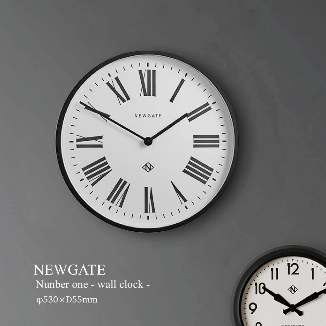 NEWGATE N° 1 Number one / φ530×D55mm 掛け時計 /