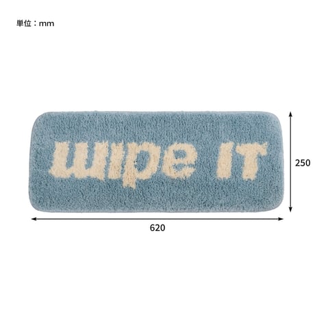 LOGO BATH MAT / ふんわりとした踏み心地で足元の水分をしっかりキャッチ