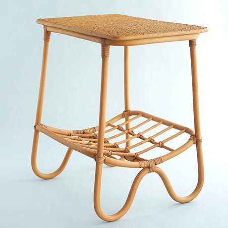 AXCIS RATTAN スクエアテーブル / サイズ : 約w450×d350×h495mm
