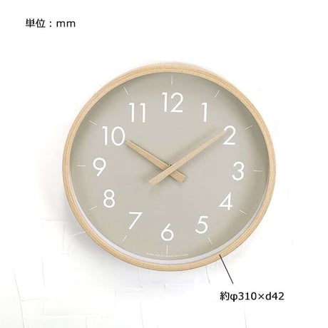 WOOD WALL CLOCK / CAMPAS / Lサイズ / 掛け時計 / ナチュラルスタイリング 北欧インテリア