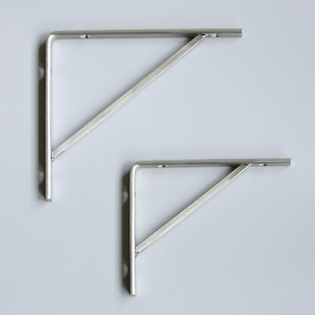 STAINLESS bracket"shelf / シンプルでスタイリッシュな棚受けブラケットSサイズ , Lサイズ / ステンレス素材