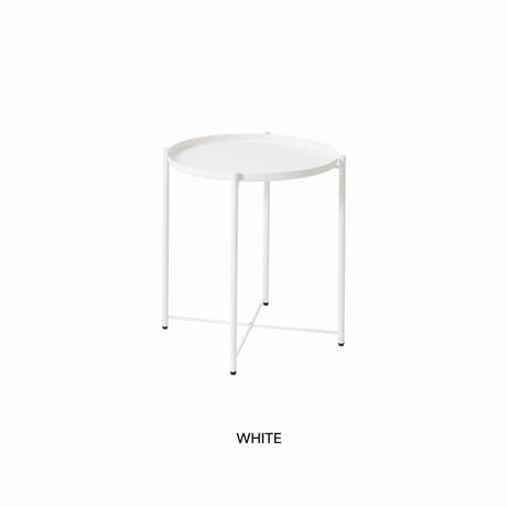 ROUND TRAY TABLE / シンプルでおしゃれなラウンドテーブル / white , gray , black / ラウンド サイドテーブル