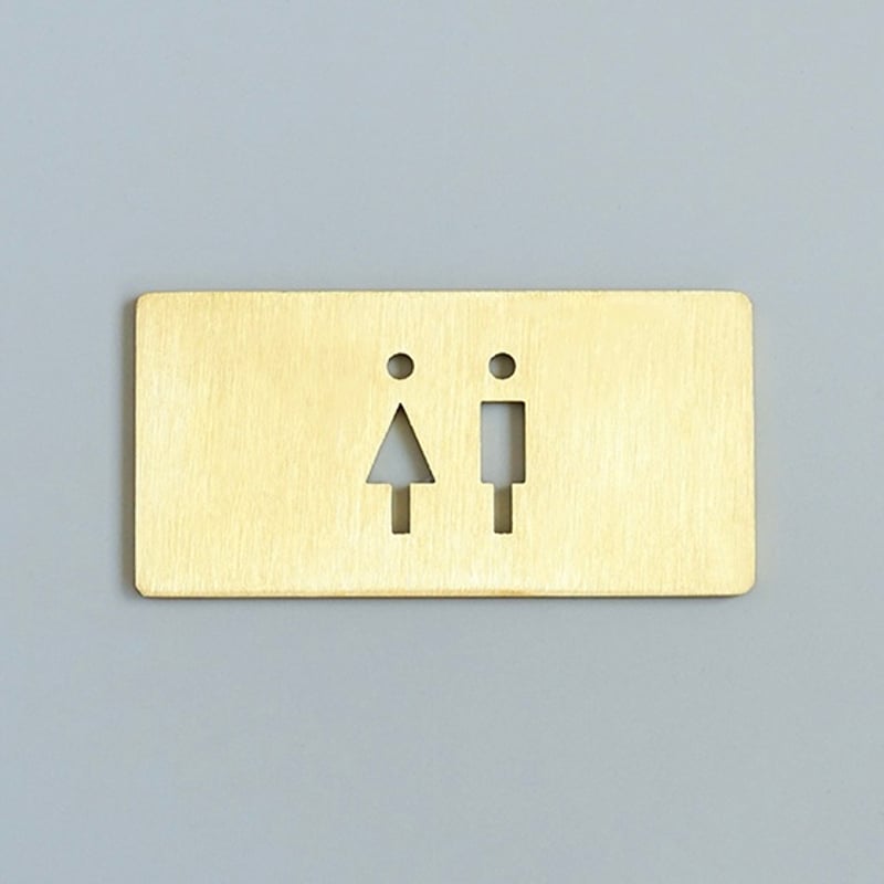 TOILET SIGN / シンプルで視認性の高いトイレサインプレート