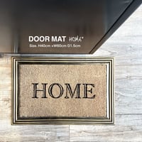 玄関マット HOME ,  FRAME GOLD  / Rubber & Coir  / 屋外 ドアマット / サイズ 40×60cm