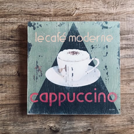 WALL DECO ART / DESIGN WOOD BOARD / インテリアボード cappuccino , BUONA VISTA / ANTIQUE BOARD