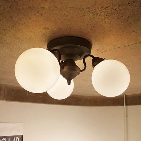 Tango-remote ceiling lamp 5 / 天井照明 / 5灯 / E17 60W ガラスシェード / リモコン付 3段階点灯切替 / 北欧 / 照明