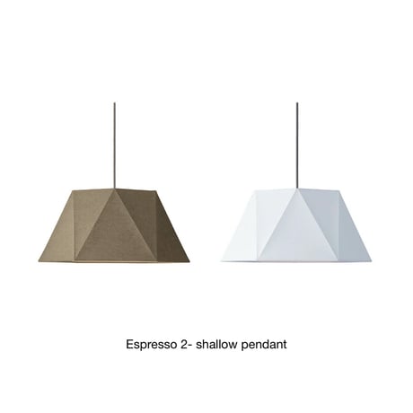 Espresso 2- shallow pendant / ペンダントライト 1灯 E26 60W 布シェード LED対応 布製 木製 無垢材 北欧シンプル  /  ARTWORK STUDIO