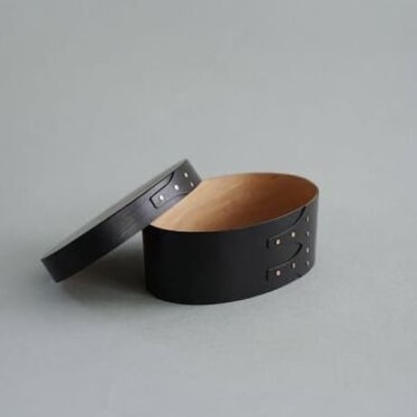 洗練されたシェーカーのオーバルボックス / SSサイズ / シェーカーオーバルボックスSS  / 素材 チェリー材 / ナチュラル , ブラック / シンプル 北欧 ヴィンテージ /  AXCIS