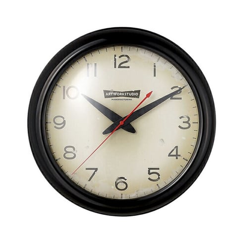 FRANKLIN -wall clock / Black / スイープムーブメント / 掛け時計