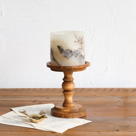 PINE WOOD CANDLE STAND / パインキャンドルスタンド( 3サイズ ) / NEIN MARKE / ナインマーケ/木の素材感を活かしたヴィンテージ風のキャンドルスタンド