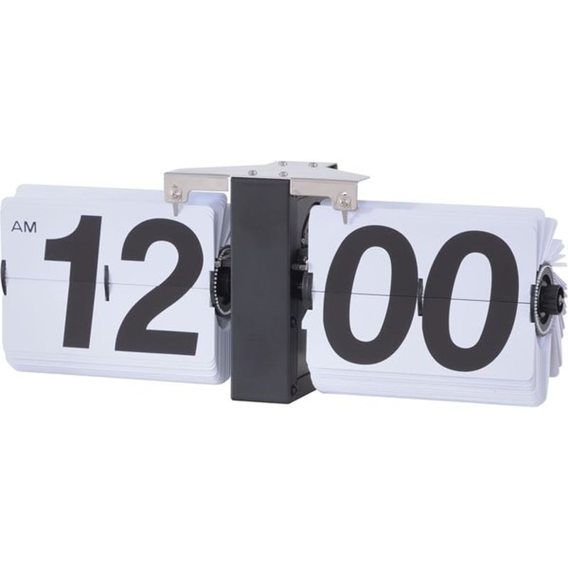 Hacoa ハコア FLIP CLOCK WALL TYPE フリップ 掛け時計 □「FLIP CLOCK WALL TYPE」木製振り子とパタパタめくれる