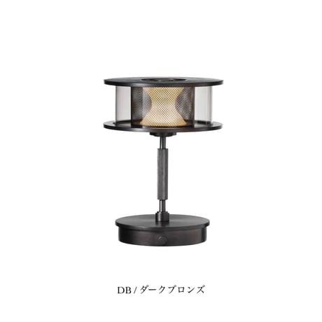 Nocturne LED-table lamp / アクリル - メッシュ - ガラスの3重奏が織り成す光の陰影は繊細で美しく優しく静かに佇むような柔らかな明かりを灯す / テーブルランプ