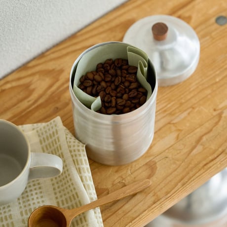 Aluminum canister 03 / 使い込むほどに愛着が湧くノスタルジックなキャニスター / キッチン収納 /  重ねて収納