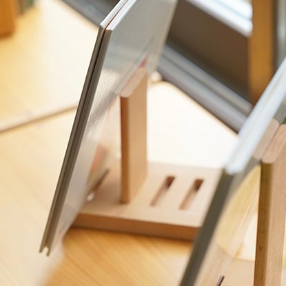 ビーチ無垢材　花台ロー　展示品 WOOD DISPLAY STAND / ナチュラルなビーチ材のディスプレイ