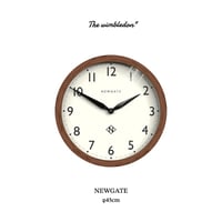 NEWGATE  The wimbledon / φ450×D60mm 掛け時計 / シンプルモダン / 存在感のある大きいサイズとウッドフレーム