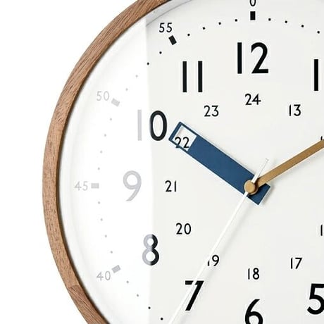 WOOD CLOCK  電波時計 / BLUE , YELLOW , RED / Storuman / サイズ : φ30 x D4.5cm  / 掛け時計 / 壁掛け時計
