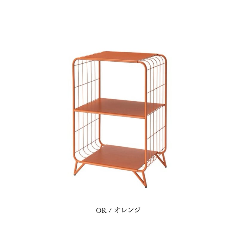 WIRE DESIGN shelf / BEIGE , ORANGE , BLUE / シンプ