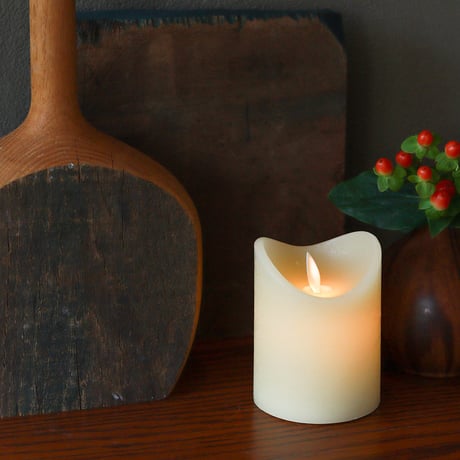 CANDLE STAND / LED CANDLE アンティーク調の佇まいが美しい磁器製のキャンドルスタンド / Sサイズ , Lサイズ
