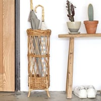 RATTAN UMBRELLA STAND / スマートなサイズ感のラタン傘立て / アラログ アンブレラスタンド THE AROROG / アラログ サイズ : φ200×h550mm
